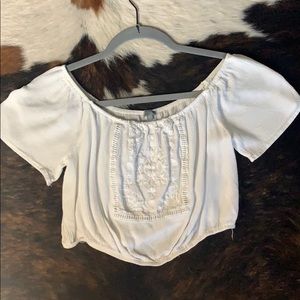 Embroidered crop top!